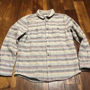 Marine Layer Shirt Adult L Cotton Long Sleeve Button Up Multicolor Mens